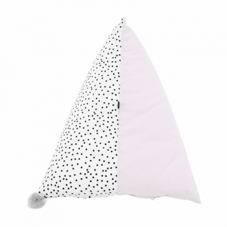 Fotoliu tip sac, alb/roz/gri, POMPOM [8]