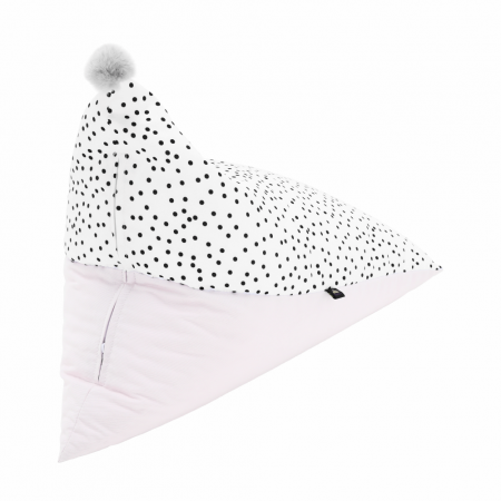 Fotoliu tip sac, alb/roz/gri, POMPOM [4]