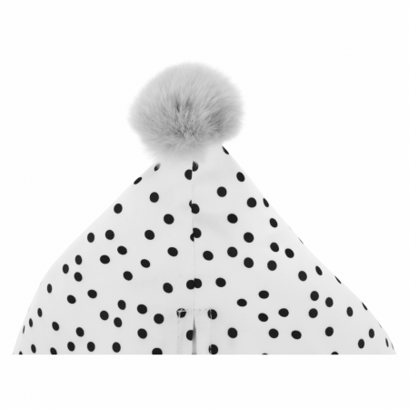 Fotoliu tip sac, alb/roz/gri, POMPOM [2]