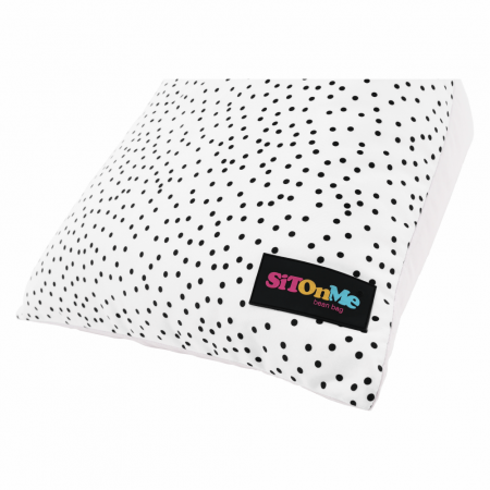 Fotoliu tip sac, alb/roz/gri, POMPOM [7]