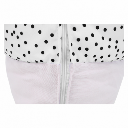 Fotoliu tip sac, alb/roz/gri, POMPOM [10]