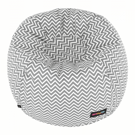 Fotoliu tip sac, gri/alb/model zig-zag, GOMBY [11]