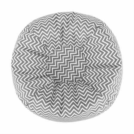 Fotoliu tip sac, gri/alb/model zig-zag, GOMBY [12]