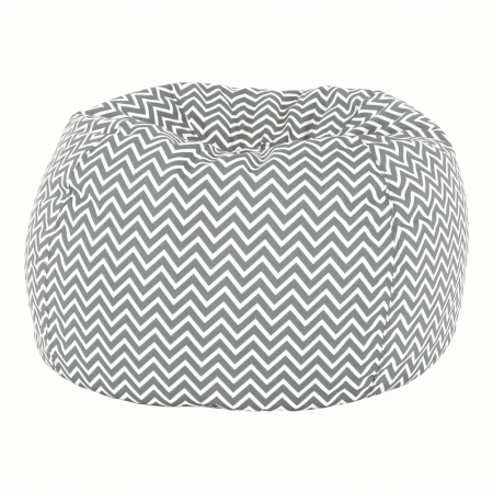 Fotoliu tip sac, gri/alb/model zig-zag, GOMBY [9]