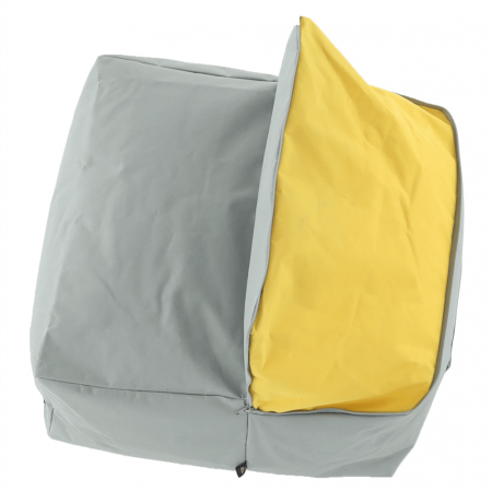 Fotoliu tip sac, gri/material textil verde, ALIMOR [11]