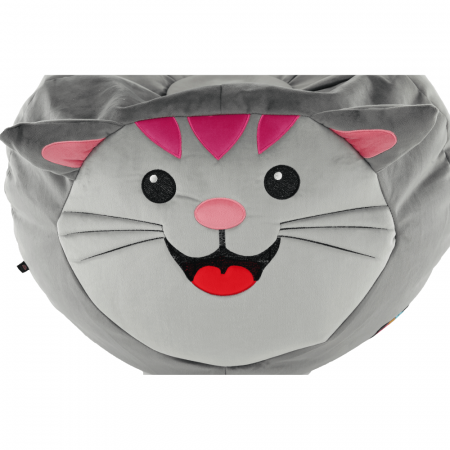 Fotoliu tip sac, material textil gri, BABY TIPUL 1 [10]