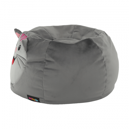 Fotoliu tip sac, material textil gri, BABY TIPUL 1 [7]