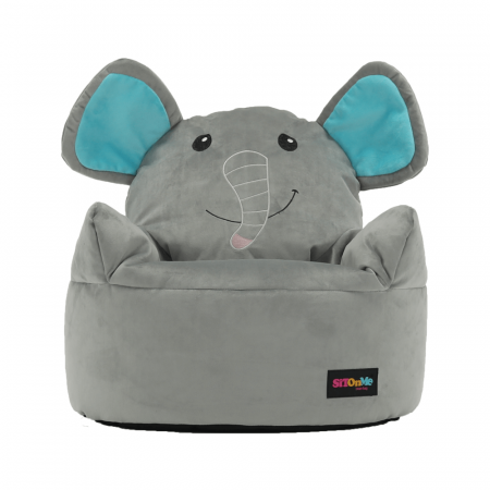 Fotoliu tip sac, material textil gri, BABY TIPUL 2 [3]