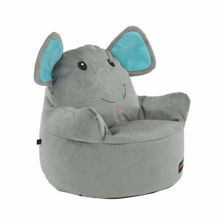 Fotoliu tip sac, material textil gri, BABY TIPUL 2 [4]