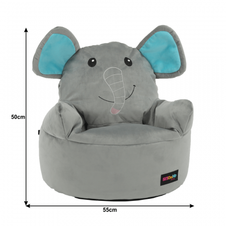 Fotoliu tip sac, material textil gri, BABY TIPUL 2 [2]
