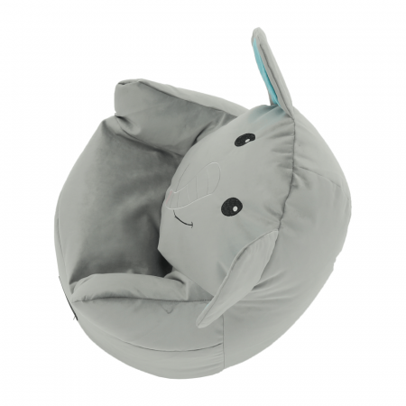 Fotoliu tip sac, material textil gri, BABY TIPUL 2 [7]
