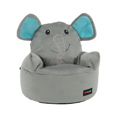 Fotoliu tip sac, material textil gri, BABY TIPUL 2 [1]