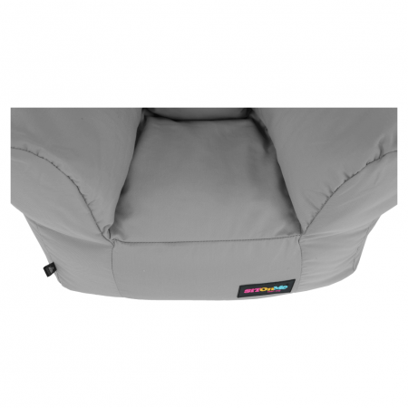 Fotoliu tip sac, material textil gri deschis, TAMPO [11]