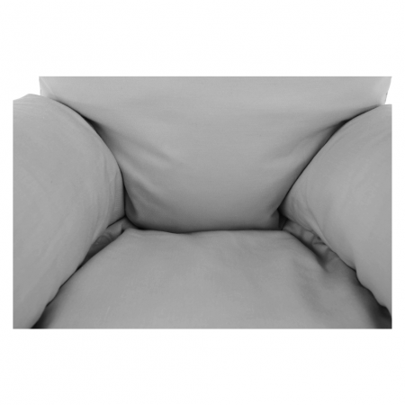 Fotoliu tip sac, material textil gri deschis, TAMPO [8]