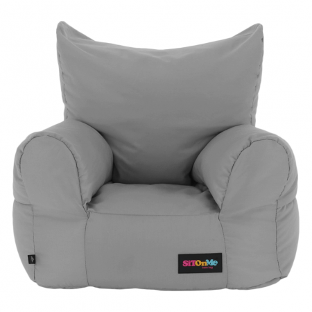 Fotoliu tip sac, material textil gri deschis, TAMPO [12]