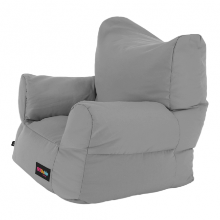 Fotoliu tip sac, material textil gri deschis, TAMPO [17]