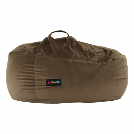 Fotoliu tip sac, material textil gri-maro TAUPE, TRIKALO [18]