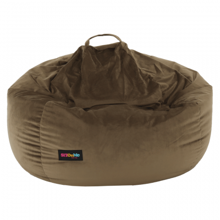 Fotoliu tip sac, material textil gri-maro TAUPE, TRIKALO [13]