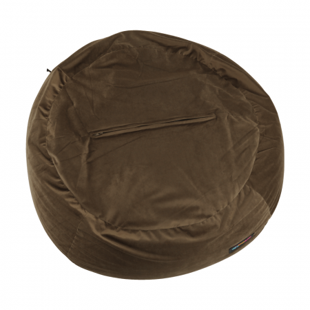 Fotoliu tip sac, material textil gri-maro TAUPE, TRIKALO [7]