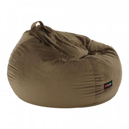 Fotoliu tip sac, material textil gri-maro TAUPE, TRIKALO [20]