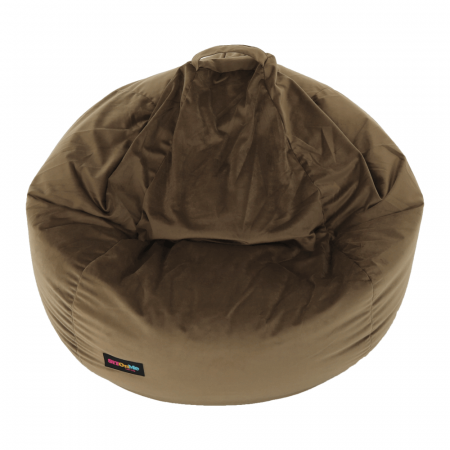 Fotoliu tip sac, material textil gri-maro TAUPE, TRIKALO [19]