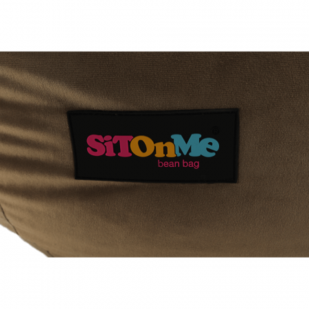 Fotoliu tip sac, material textil gri-maro TAUPE, TRIKALO [14]