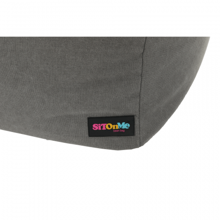 Fotoliu tip sac, material textil gri, URASON [13]