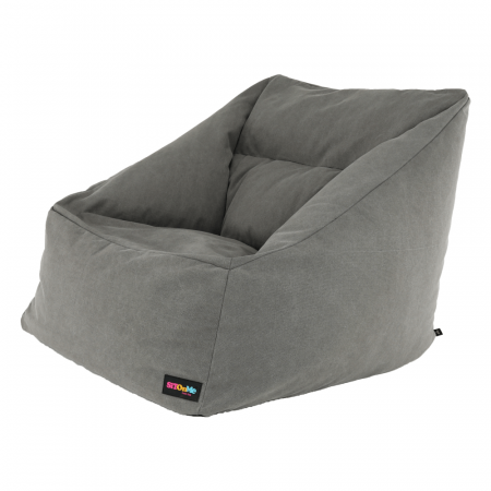 Fotoliu tip sac, material textil gri, URASON [10]