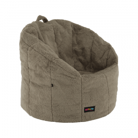 Fotoliu tip sac, material textil maro deschis, ALMERO [7]