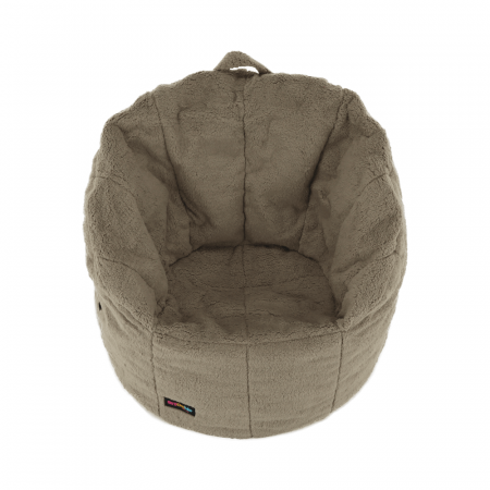 Fotoliu tip sac, material textil maro deschis, ALMERO [5]