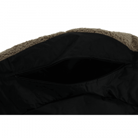 Fotoliu tip sac, material textil maro deschis, ALMERO [17]