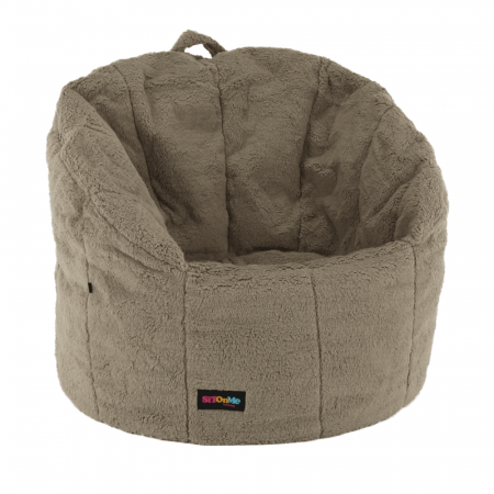 Fotoliu tip sac, material textil maro deschis, ALMERO [4]