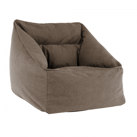 Fotoliu tip sac, material textil maro, URASON [1]