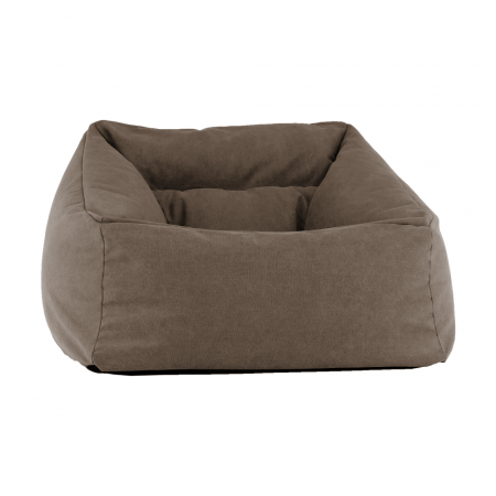 Fotoliu tip sac, material textil maro, URASON [4]