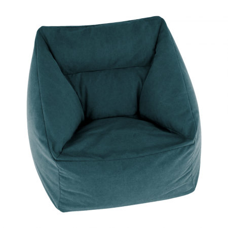 Fotoliu tip sac, material textil verde, URASON [7]