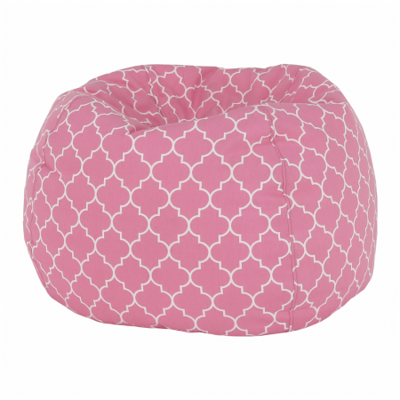 Fotoliu tip sac, roz/alb cu model, GOMBY [9]