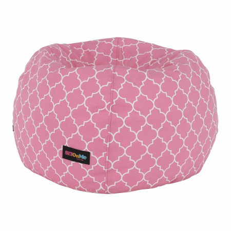 Fotoliu tip sac, roz/alb cu model, GOMBY [10]