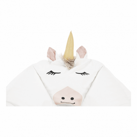 Fotoliu tip sac unicorn, alb, INOROG [10]