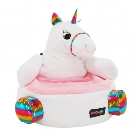 Fotoliu tip sac unicorn, alb/roz/amestec de culori, BUFEL [17]