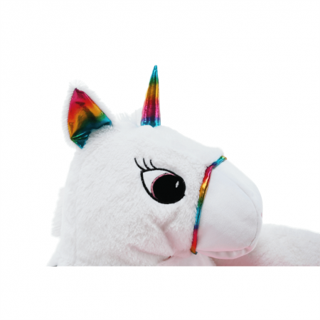 Fotoliu tip sac unicorn, alb/roz/amestec de culori, BUFEL [10]