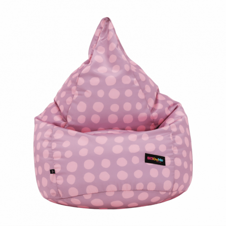 Fotoliu tip sac, violet/roz/cu model, TELDIN [12]
