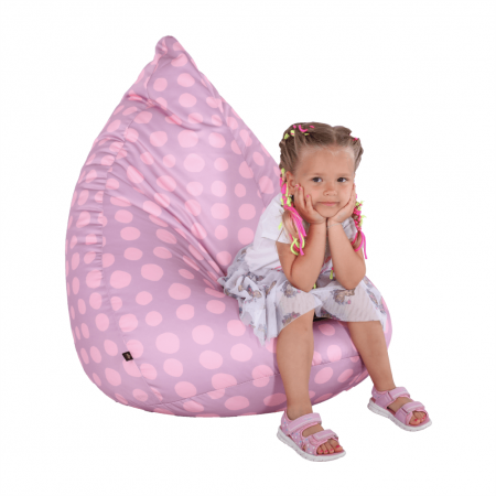 Fotoliu tip sac, violet/roz/cu model, TELDIN [22]