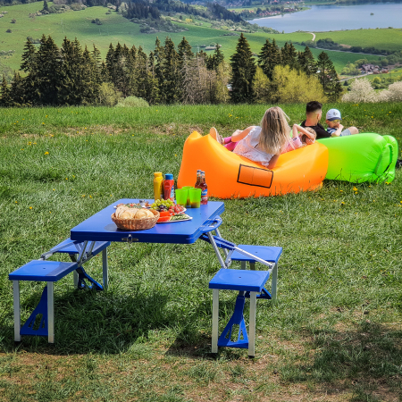 Geantă scaun gonflabilă / geanta leneşă, verde, LEBAG [31]