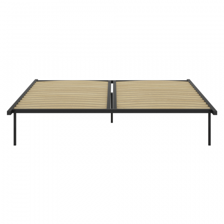 Grătar autoportant, 160x200, negru, metal/mesteacăn, KENTAK [1]