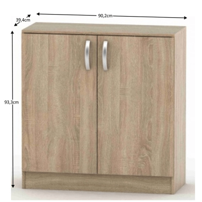 Comodă pentru dormitor/hol/living/birou, stejar sonoma,90 cm, Bortis Impex [1]
