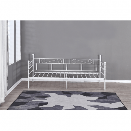 Pat metalic de 1 persoana , 90x200 ,suport saltea inclus [6]