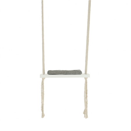 Leagăn pentru copii, alb / gri, SVING [24]