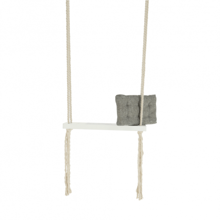 Leagăn pentru copii, alb / gri, SVING [20]