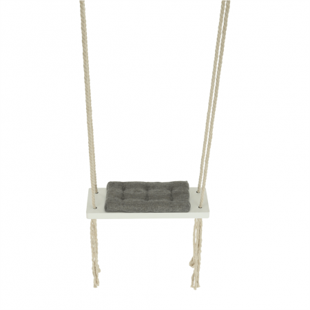 Leagăn pentru copii, alb / gri, SVING [22]