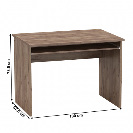 Masă de birou, kraft dunkel, JOHAN 2 NEW 02 [2]